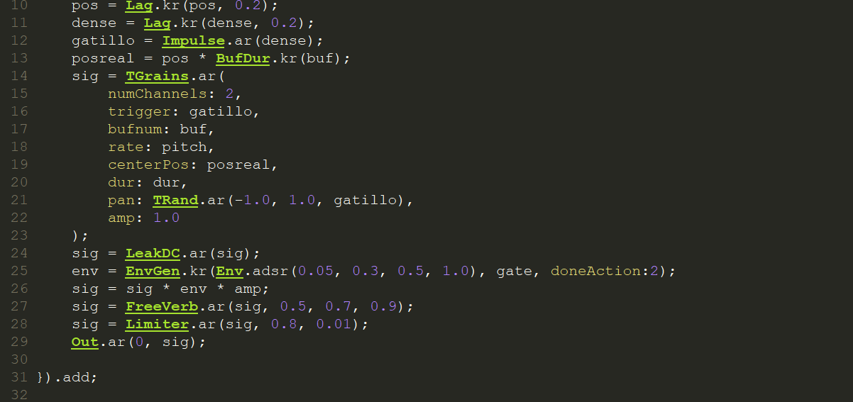 SuperCollider Visual